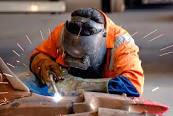 Welder at work